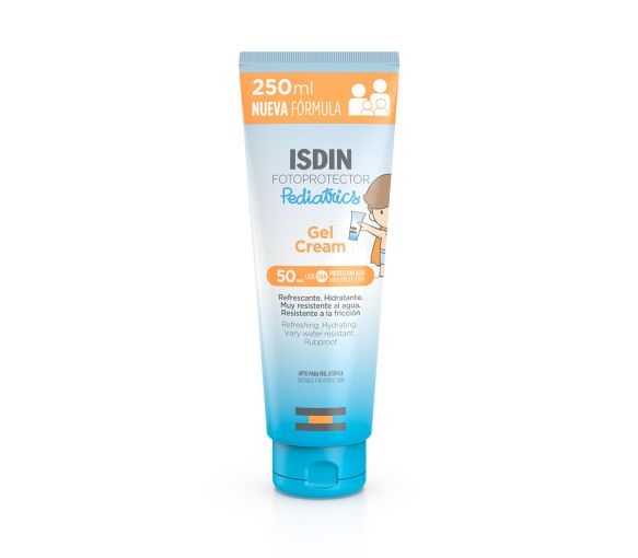 Gel-Creme nasse Haut SPF 50 Sonnencreme für Kinder Fotoprotector Pädiatrie Isdin - Tube mit 250 ml - image 1
