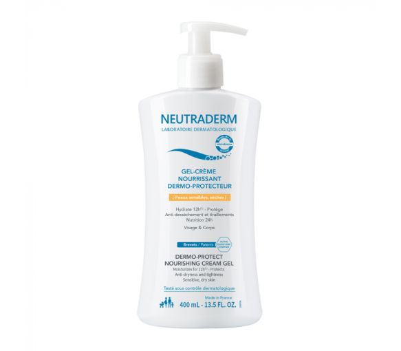 Nährende dermo-schützende Gel-Creme Neutraderm - Pumpflasche mit 400 ml