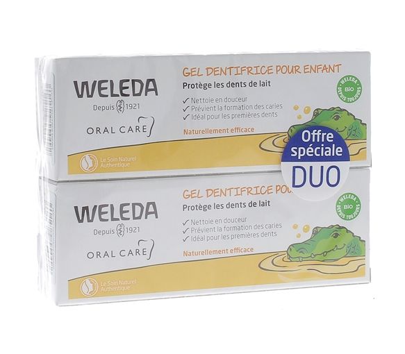 Bio-Zahngel für Kinder von Weleda - 2er-Pack mit 50 ml Tuben - image 1