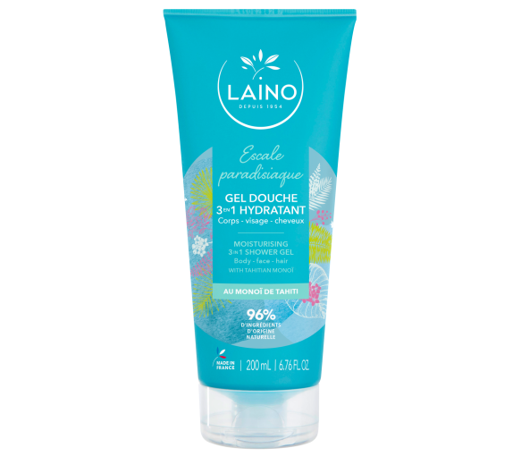 Duschgel 3 in 1 Paradiesischer Halt mit Monoi de Tahiti Laino - Tube mit 200ml - image 1