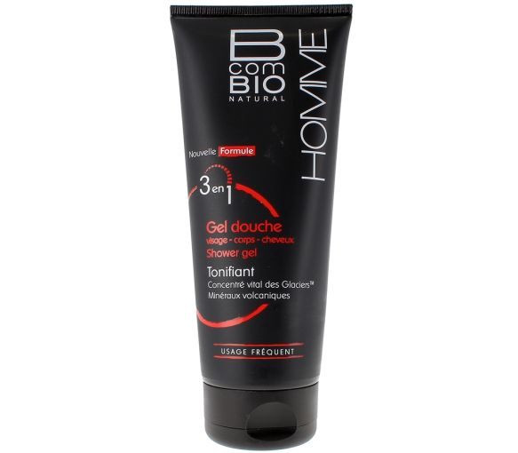 Duschgel 3 in 1 für Männer BcomBIO - Tube mit 200 ml