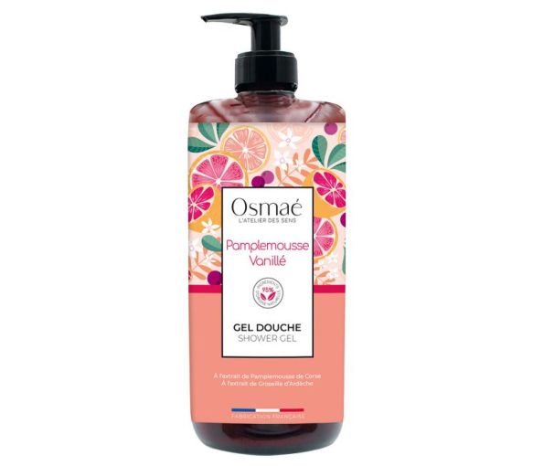 Duschgel Grapefruit Vanille Osmaé - Pumpflasche 1L
