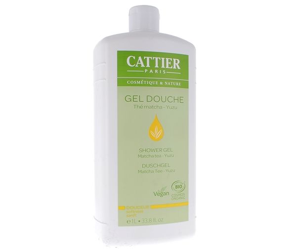 Duschgel Bio Matcha Yuzu Cattier - Flasche mit 1 L - image 1