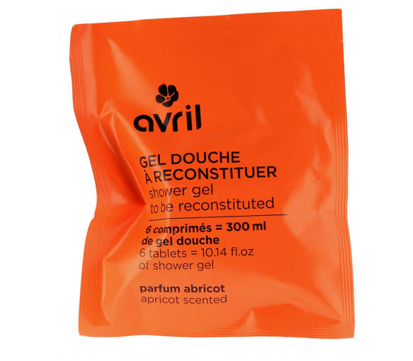 Duschgel zum Wiederherstellen mit Aprikosen-Duft Avril - Beutel mit 6 Tabletten - image 1