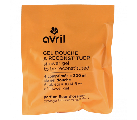 Duschgel zur Wiederherstellung mit Orangenblütenduft Avril - Beutel mit 6 Tabletten - image 1