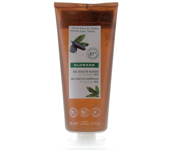 Nährendes Duschgel mit Bio-Cupuacu und Tonkabohne Klorane - Tube mit 200 ml - image 1