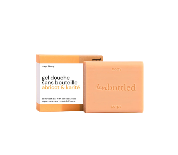 Duschgel ohne Flasche Aprikose & Sheabutter Unbottled - Stück von 110g - image 1