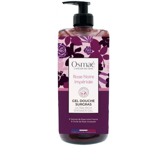 Duschgel mit überfettender Formel Imperial Black Rose Osmaé - Pumpflasche 1L