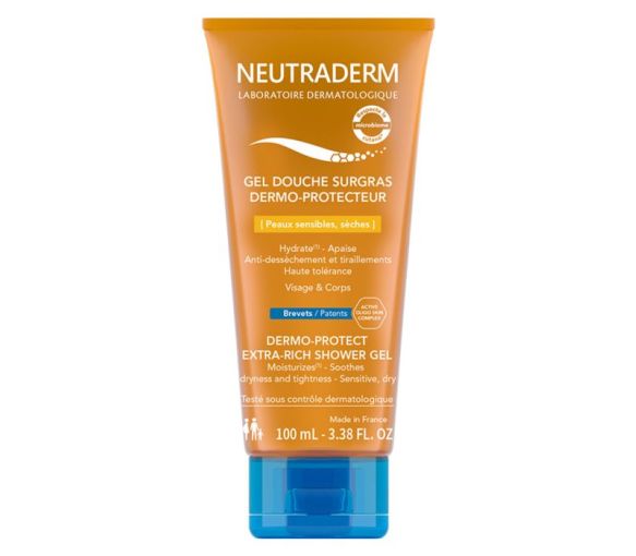 Überfettendes, dermo-schützendes Duschgel Neutraderm - 100ml Tube