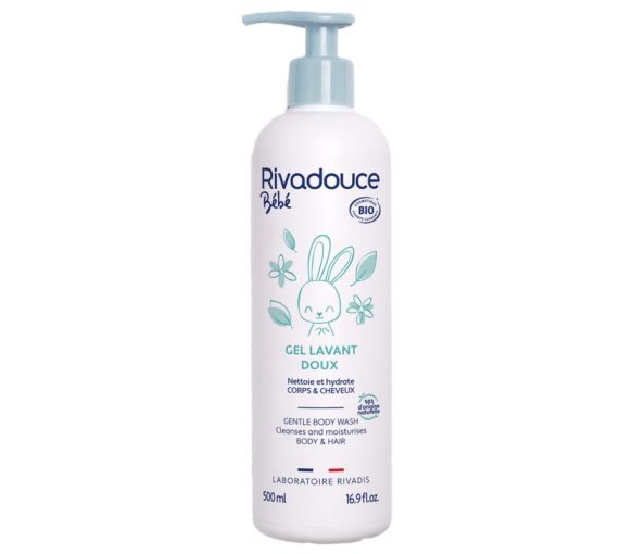 Sanfter Bio-Babywaschgel Rivadouce - Pumpflasche 500 ml