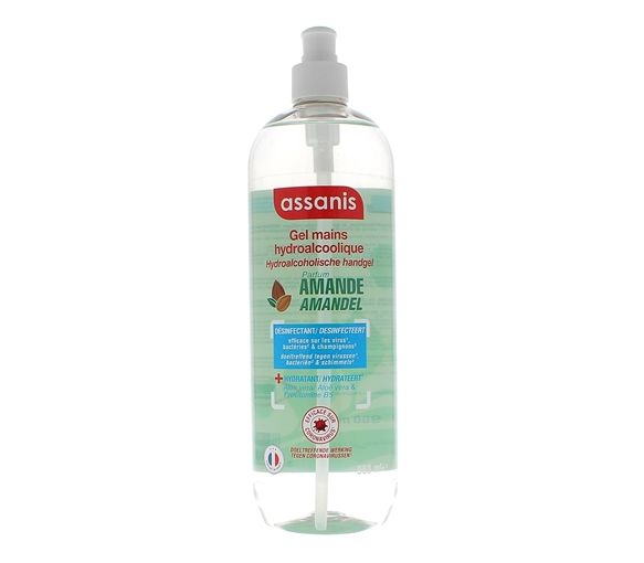 Hydroalkoholisches Gel Mandel Assanis - Pumpflasche 980ml