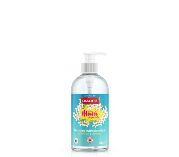 Monoi-Hydroalkoholgel Assanis - Pumpflasche 500ml