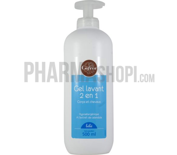 2-in-1 Waschgel für Körper und Haare Baby Gifrer - Pumpflasche 500 ml