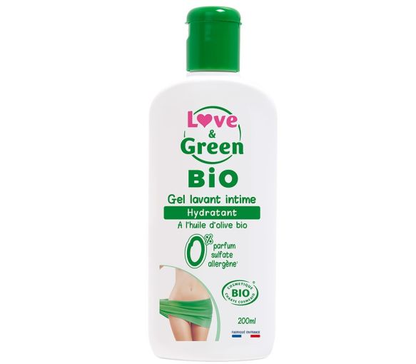 Bio Intimwaschgel Love & Green - Flasche mit 200 ml