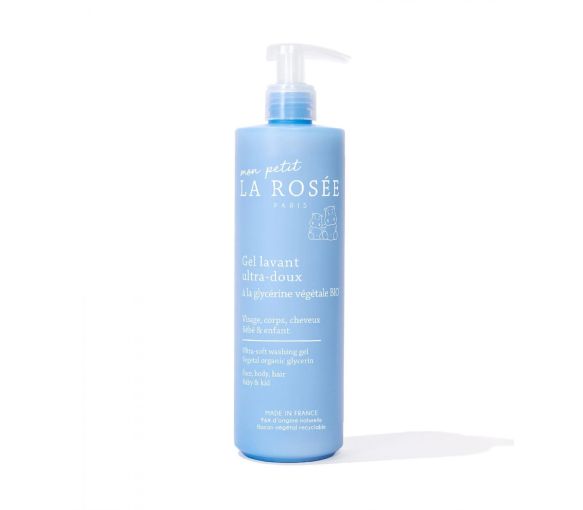 Ultra-sanftes Baby-Waschgel mit pflanzlichem Glycerin von La Rosée - Pumpflasche mit 400 ml
