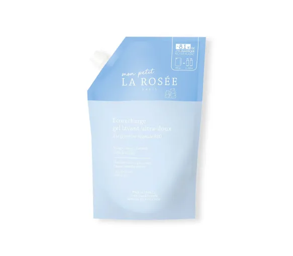 Ultra-sanftes Baby-Waschgel mit pflanzlichem Glycerin La Rosée - Nachfüllpackung 800ml - image 1