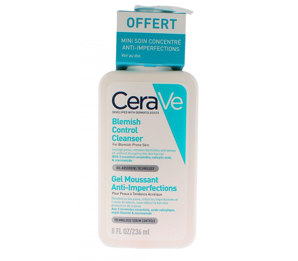 Schaumgel gegen Unreinheiten Cerave - Pumpflasche mit 236ml + kostenloses Mini-Produkt - image 1