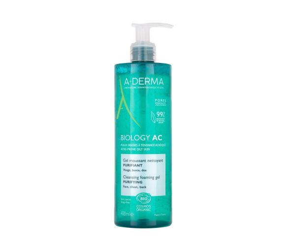 Biologie AC Reinigungsschaum Gel reinigend bio A-derma - Pumpflasche mit 400 ml - image 1