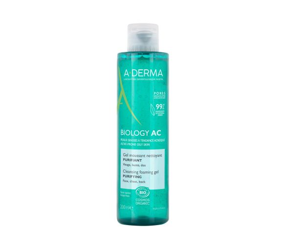 Biologie AC Reinigungsschaum Gel reinigend bio A-derma - Pumpflasche mit 200 ml - image 1
