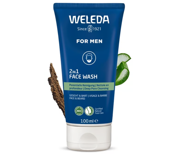 Gesichtsreinigungs-Gel 2in1 für Männer Weleda - Tube mit 100 ml - image 1