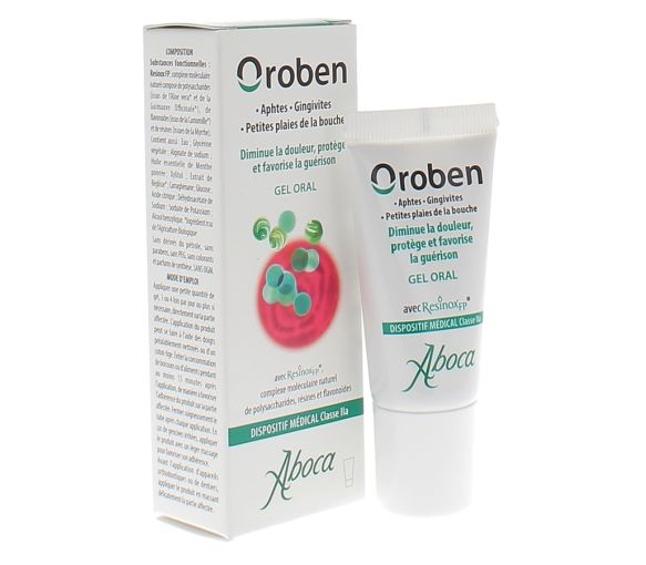 Mundgel oroben für Mundgeschwüre Aboca - Tube mit 15 ml