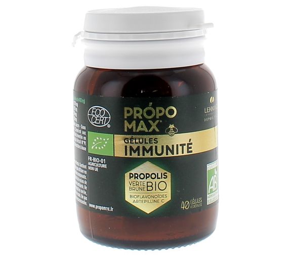 Immunitätskapseln Propomax Bio-Propolis-Extrakt Lehning - Flasche mit 40 Kapseln - image 1