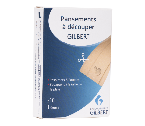 Gilbert Wundpflaster zum Zuschneiden - Schachtel mit 10 Wundpflastern zum Zuschneiden - image 1
