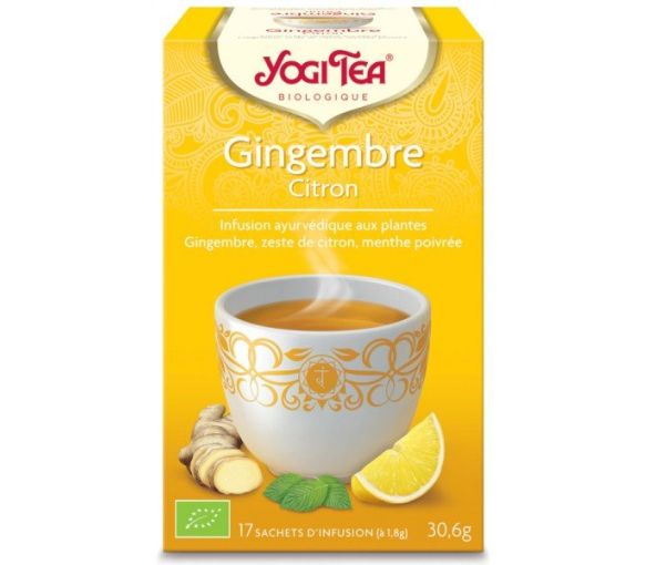 Bio Ingwer Zitrone Yogi Tea - 17 Teebeutel Box