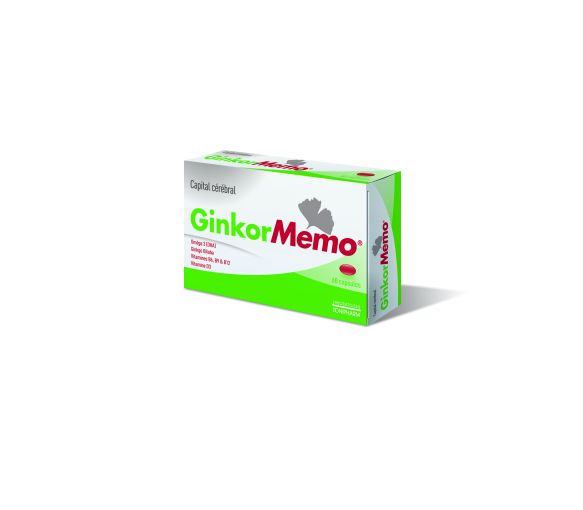 GinkorMemo Gehirnkapital Tonipharm - Packung mit 60 Kapseln