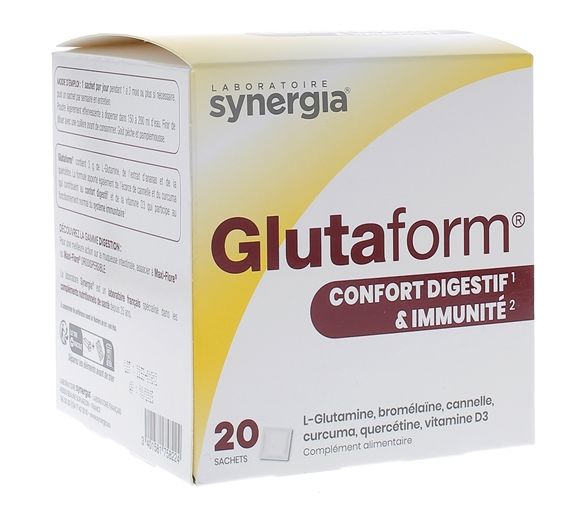 Glutaform Verdauungskomfort und Immunität Synergia - Box mit 20 Beuteln - image 1