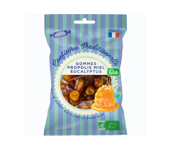 Propolis-Honig-Eukalyptus-Bonbons bio Meine kleine Süßwaren - Beutel mit 100 g
