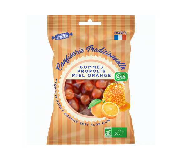 Propolis-Honig-Orangen-Bonbons Bio Meine kleine Süßigkeit - Beutel mit 100 g - image 1