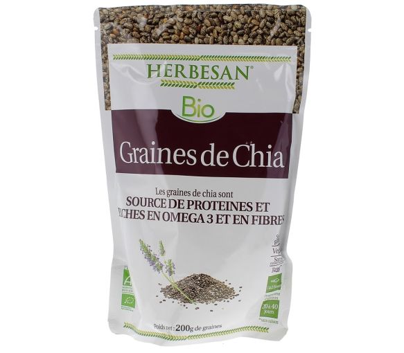 Chia-Samen Proteinquelle Herbesan - 200g Beutel Pulver