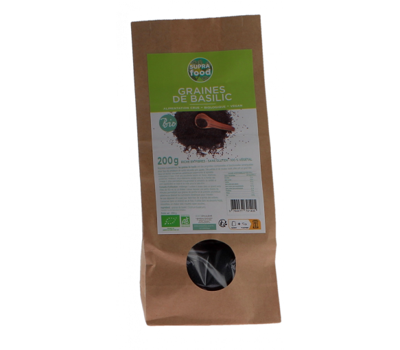 Bio-Basilikumsamen Supra Food - 200g Beutel