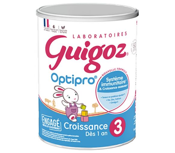 Optipro Wachstumsmilchpulver 3 ab 1 Jahr Guigoz - Dose mit 780g - image 1