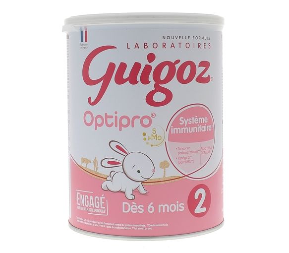 Guigoz Optipro Milch 2. Alter ab 6 Monaten - Dose mit 780 g