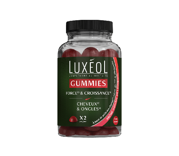 Gummies Kraft und Wachstum Luxéol - Dose mit 60 Gummies