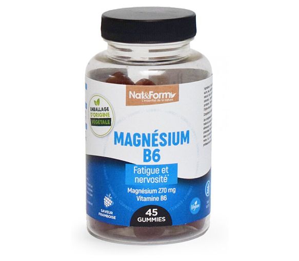 Magnesium B6 Gummies Nat&Form - 45 Gummies Dose - image 1