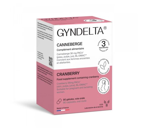 Gyndelta Cranberry 36 mg - Packung mit 90 Kapseln