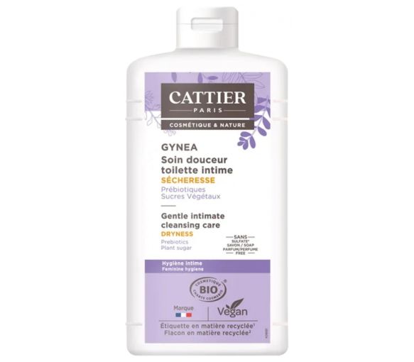 Gynea Sanfte Pflege intime bei Trockenheit bio Cattier - Flasche mit 200 ml