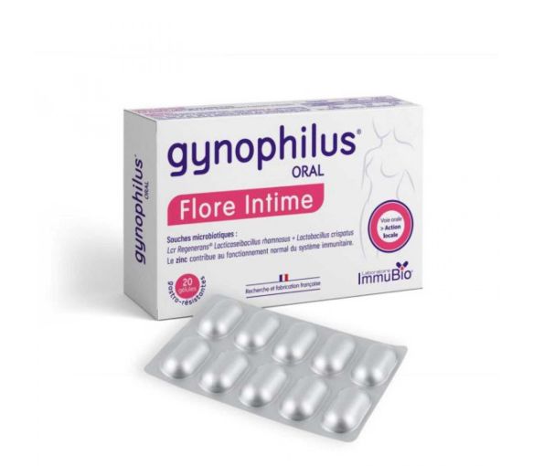Gynophilus intime Flora Immubio - Packung mit 20 Kapseln - image 1