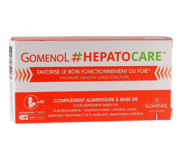 Hepatocare Gomenol - Packung mit 40 Tabletten