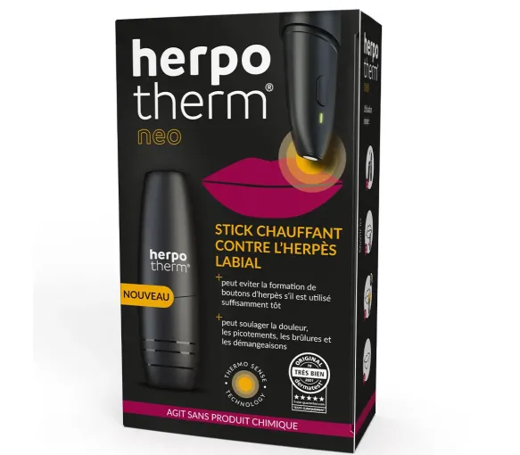 Herpotherm Neo Stick beheizte Pflege für Lippenherpes & Fieberbläschen - eine Einheit - image 1