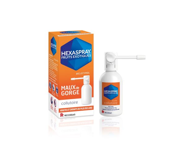 Hexaspray exotische Früchte Gurgellösung - Druckflasche mit 30 g