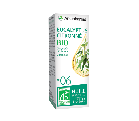 Ätherisches Öl Eukalyptus Citronné bio Nr. 06 Arkopharma - Flasche mit 10 ml