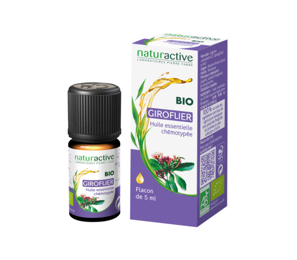 Ätherisches Bio-Nelkenöl Naturactive - Flasche mit 5 ml