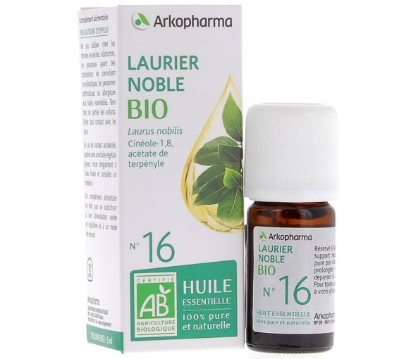 Ätherisches Öl Edler Lorbeer Bio Nr. 16 Arkopharma - Flasche mit 5 ml