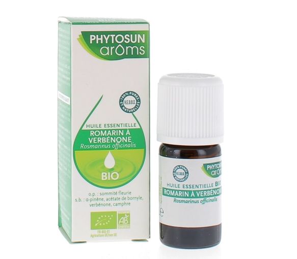 Bio Rosmarinöl mit Verbenon Phytosun Arôms - Flasche mit 5 ml