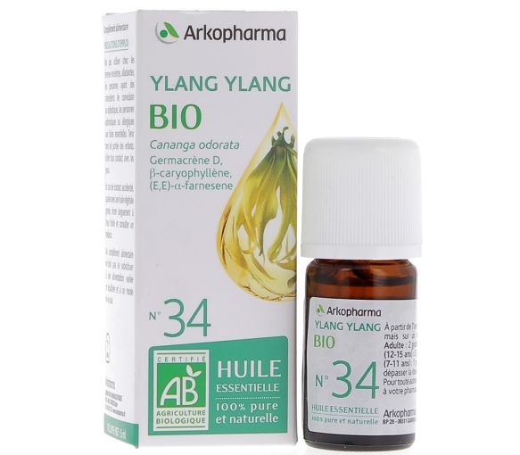 Ätherisches Öl Ylang Ylang Bio Nr. 34 Arkopharma - Flasche mit 5 ml