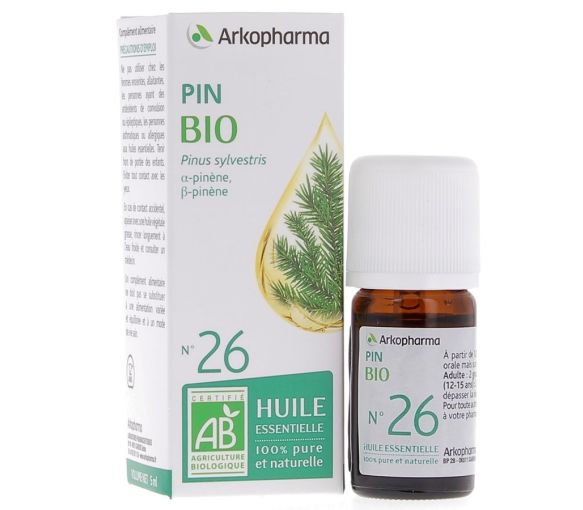 Bio ätherisches Öl Kiefer Nr. 26 Arkopharma - Flasche mit 5 ml